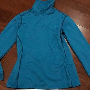 Under Armour turquoise compression turtleneck sz S